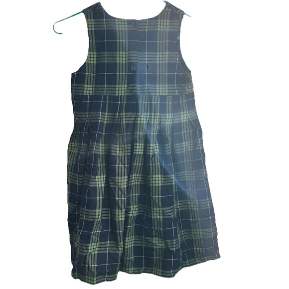 Talbots Kids 6 Vtg Girls Plaid Dress Watchplaid Check Acadamia Preppy Money - Picture 2 of 7